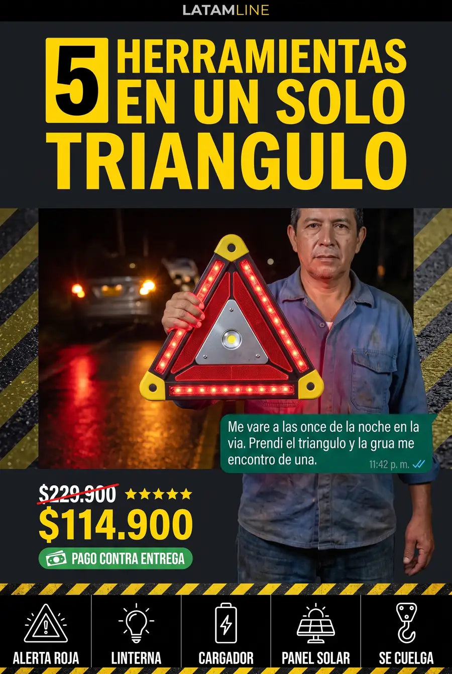 Triangulo de Emergencia LED Solar - 01_hero