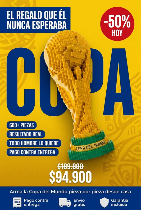 Copa del Mundo Minibloques ABS — Arma Tu Trofeo