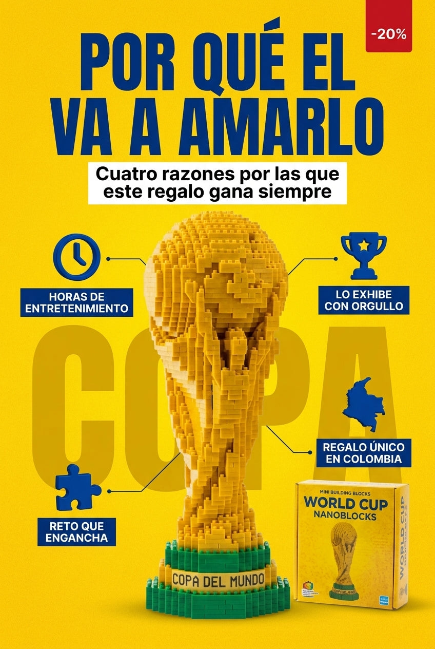 Copa del Mundo Minibloques ABS — Arma Tu Trofeo