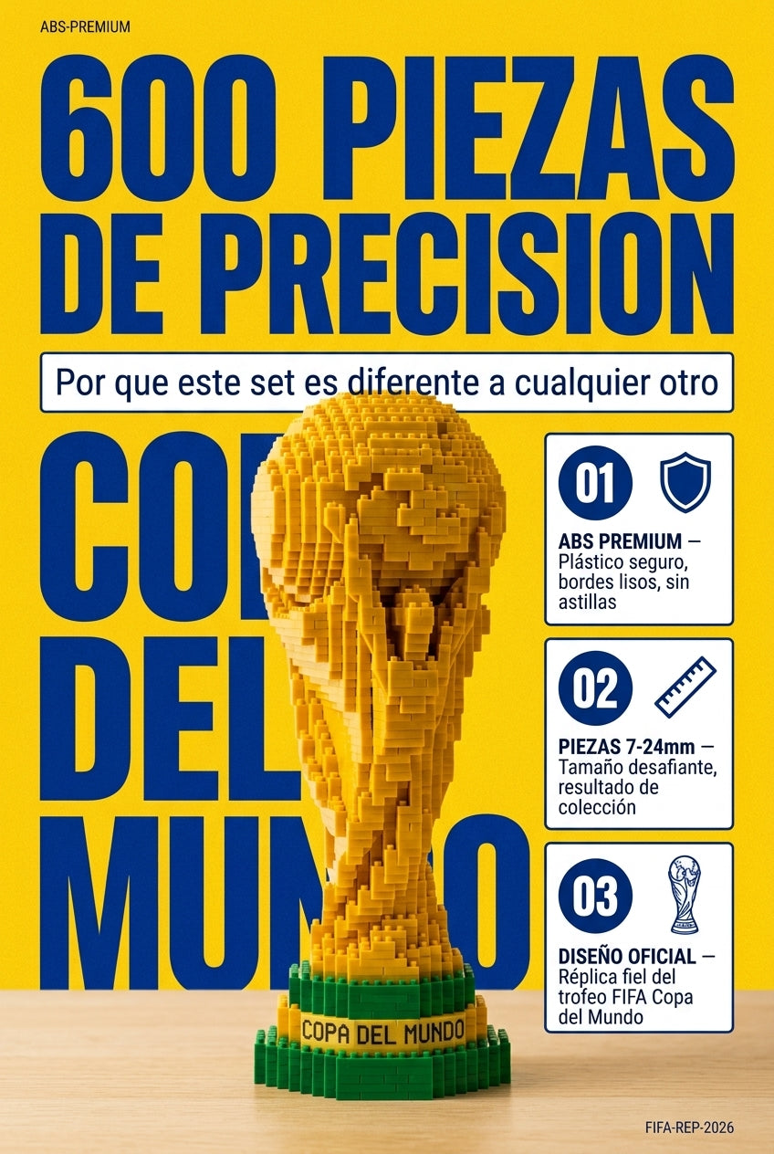 Copa del Mundo Minibloques ABS — Arma Tu Trofeo