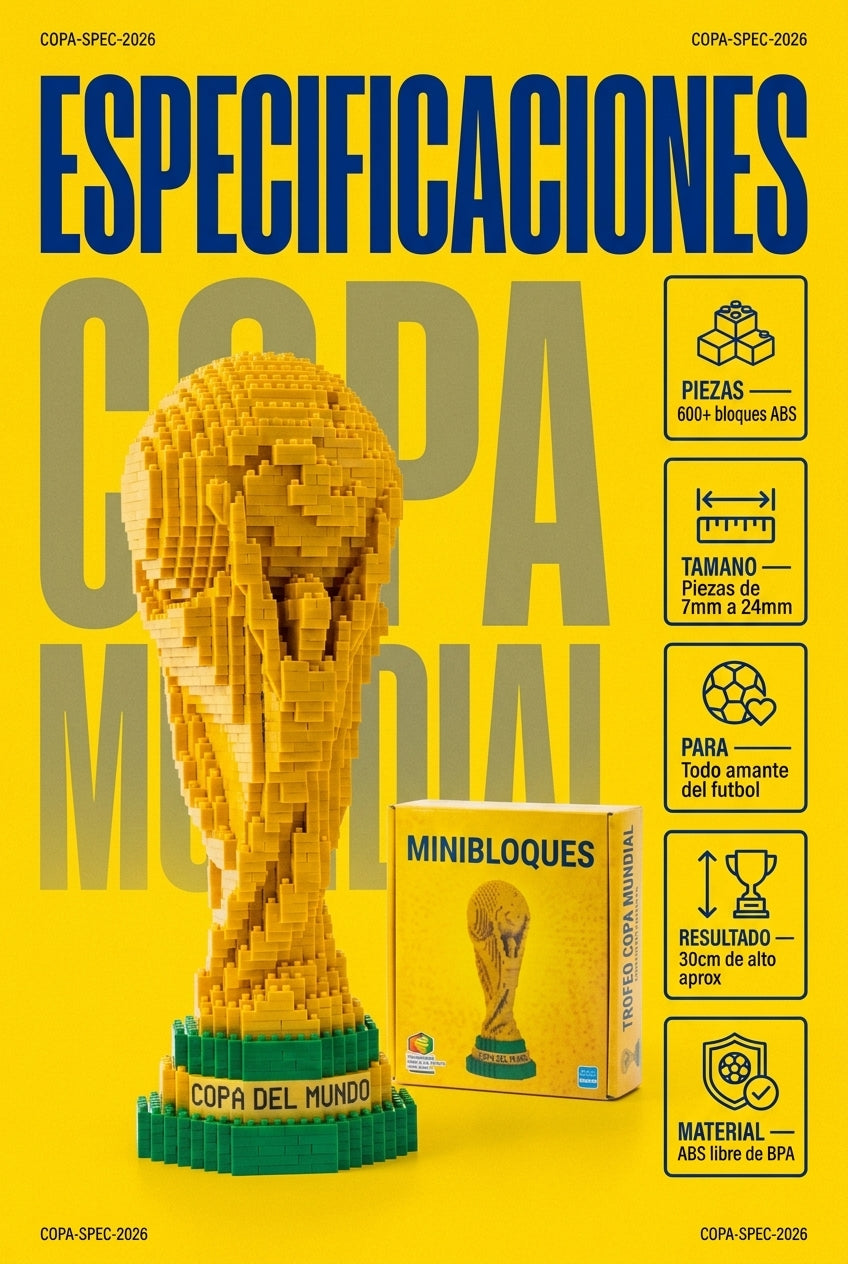 Copa del Mundo Minibloques ABS — Arma Tu Trofeo