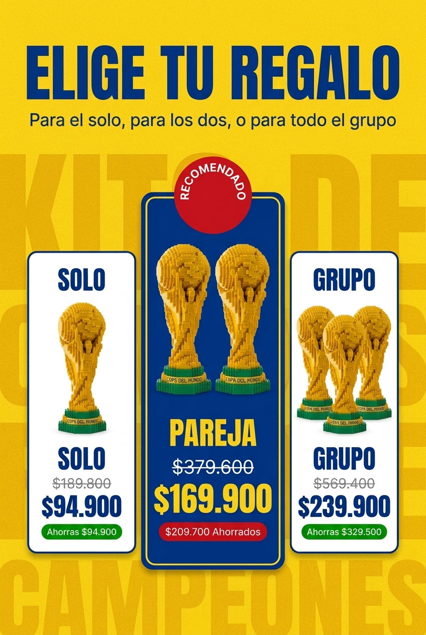 Copa del Mundo Minibloques ABS — Arma Tu Trofeo