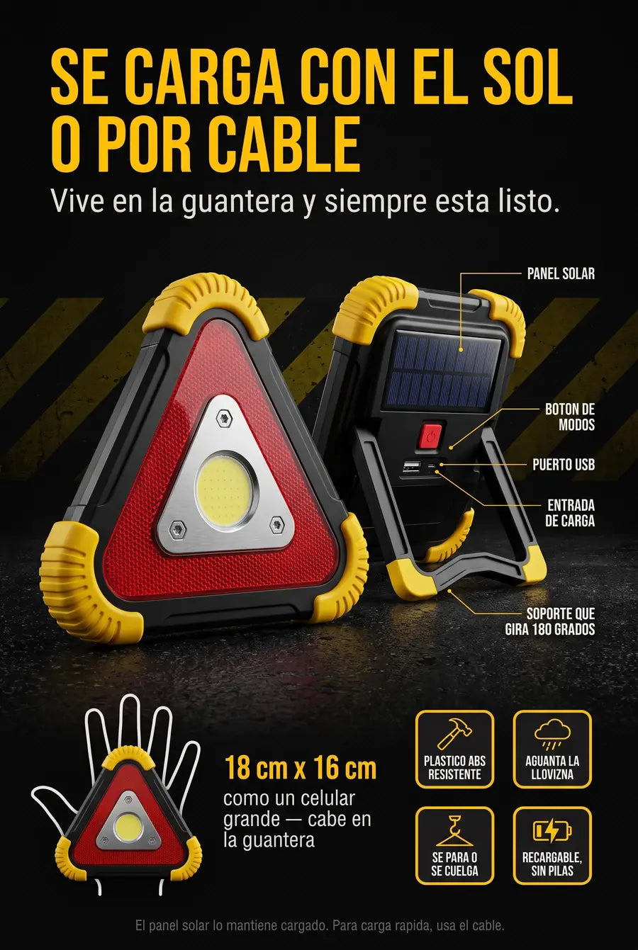 Triangulo de Emergencia LED Solar - 08_ficha