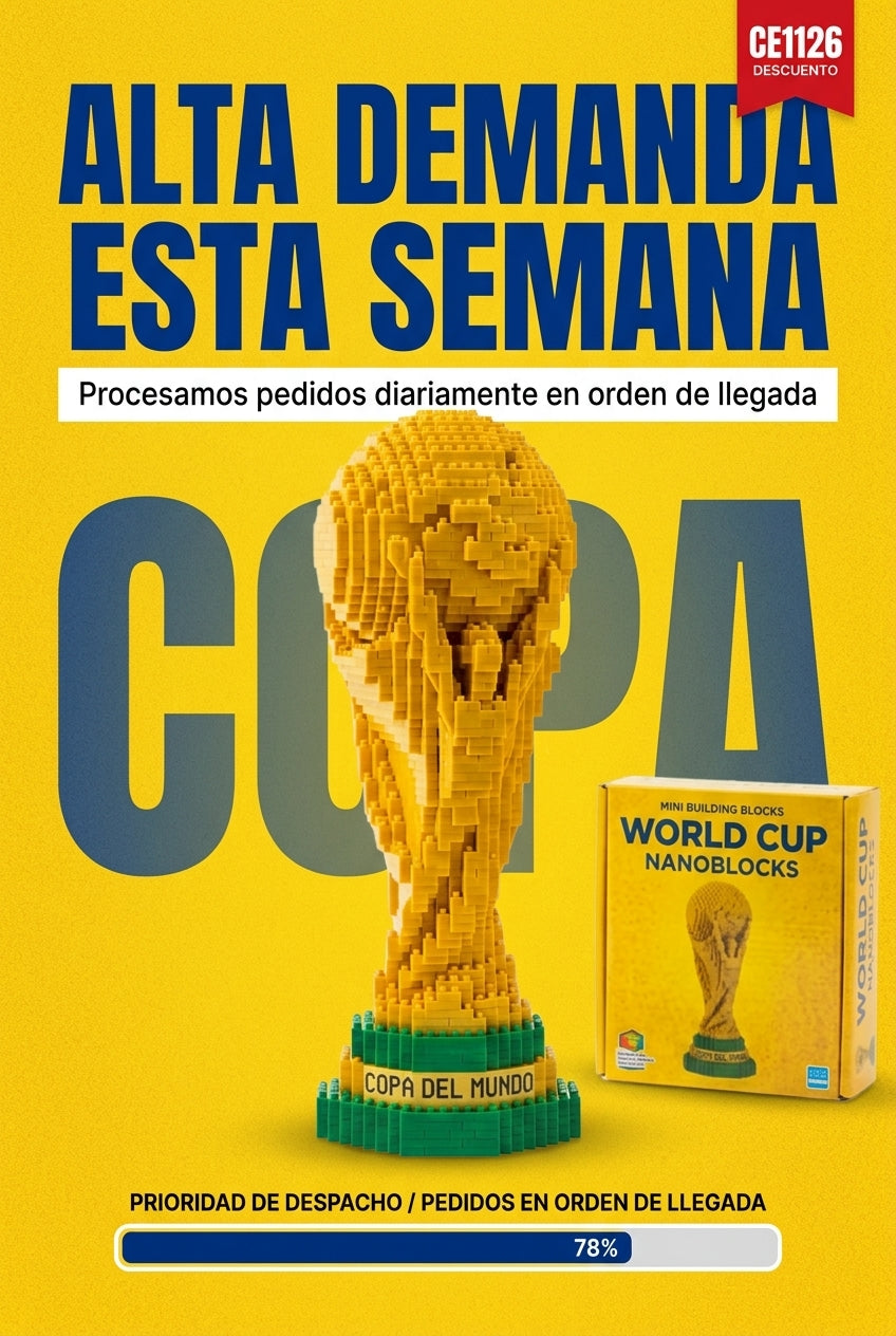Copa del Mundo Minibloques ABS — Arma Tu Trofeo