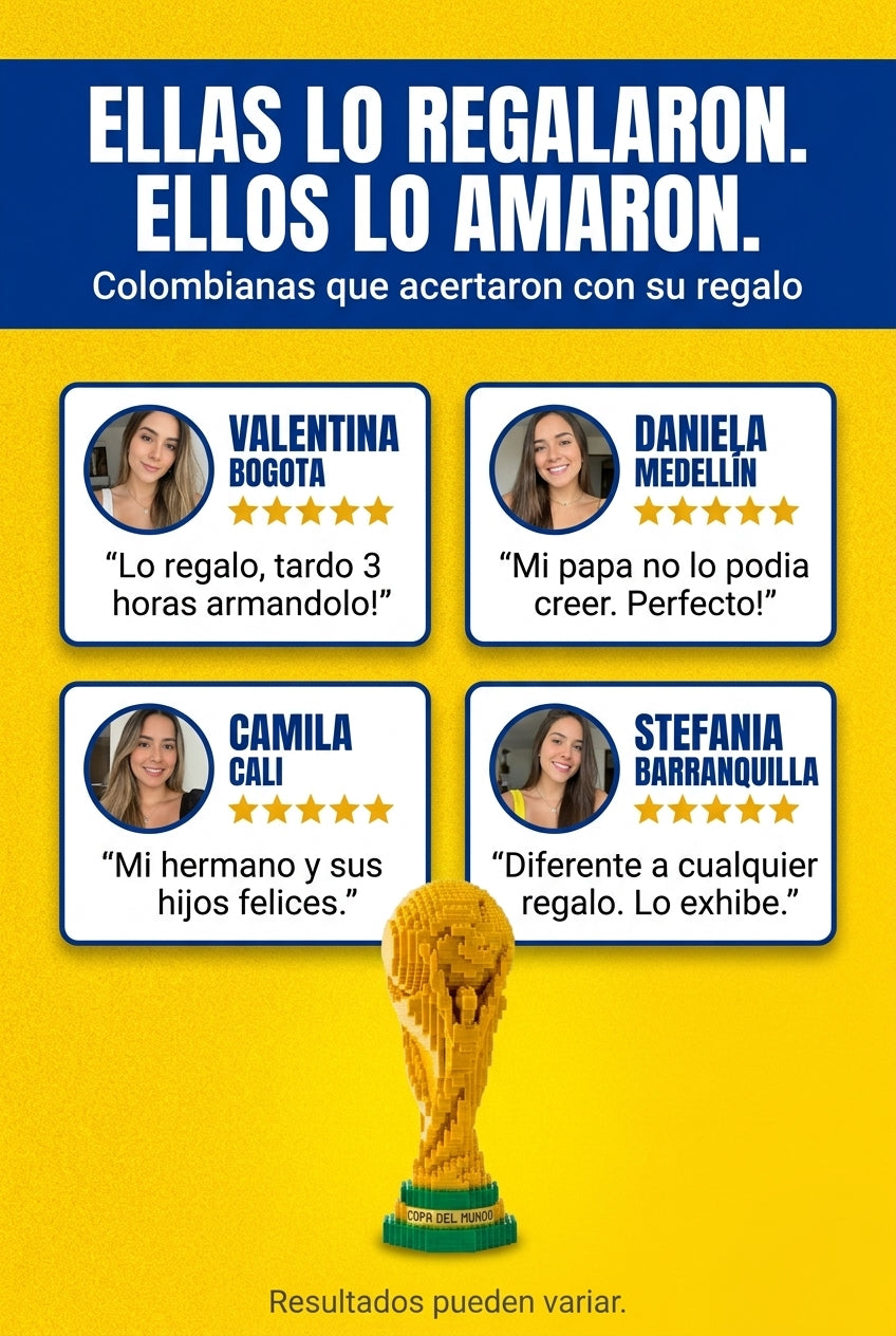 Copa del Mundo Minibloques ABS — Arma Tu Trofeo