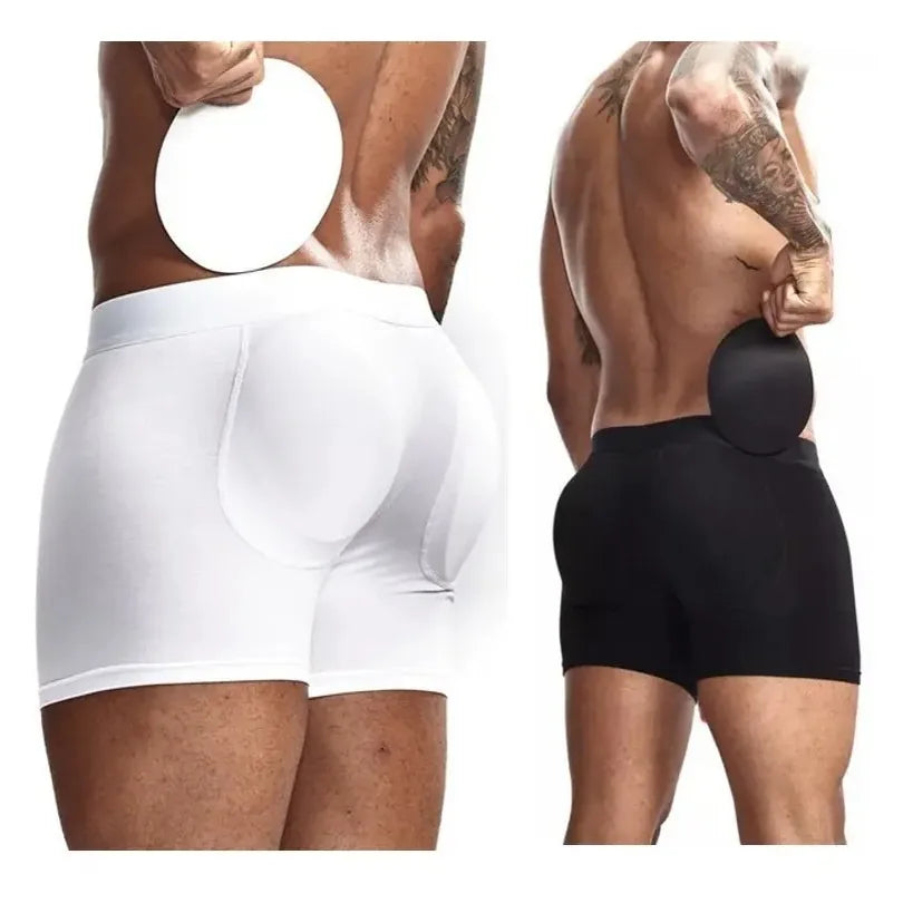 Boxer levanta cola para hombre - g01_blanco_negro