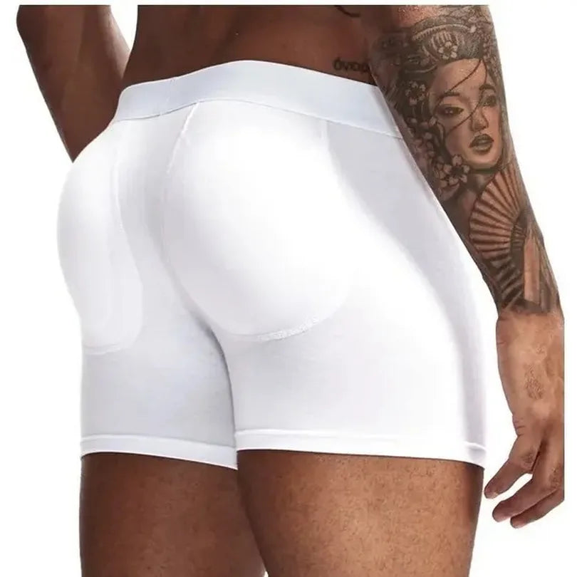 Boxer levanta cola para hombre - g03_blanco_espalda