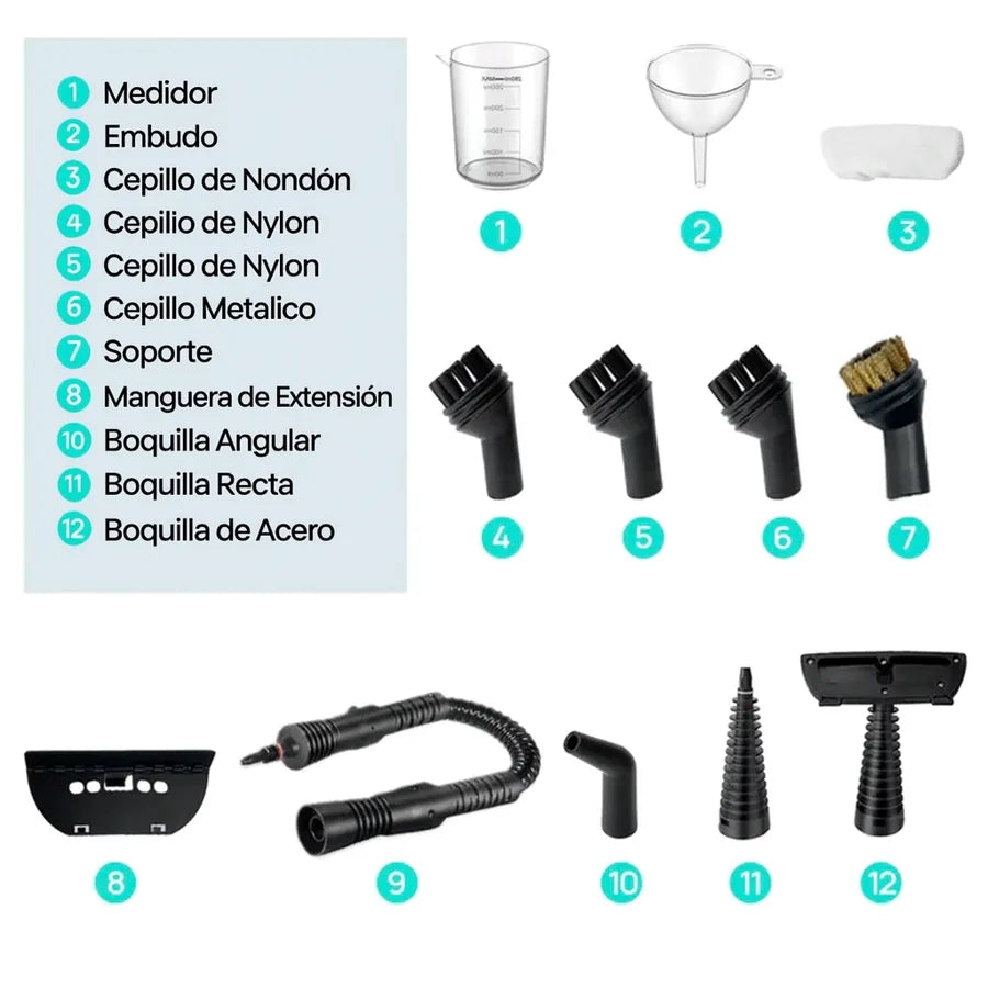 Máquina de Limpieza a Vapor Presurizada Todo en Uno