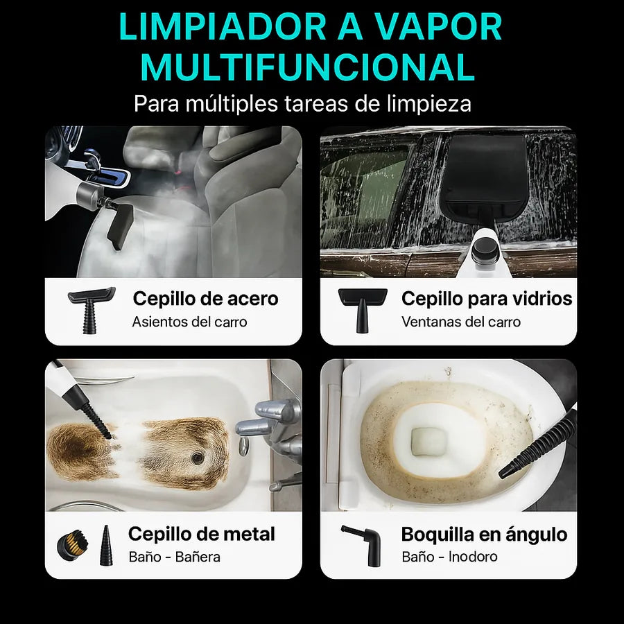 Máquina de Limpieza a Vapor Presurizada Todo en Uno