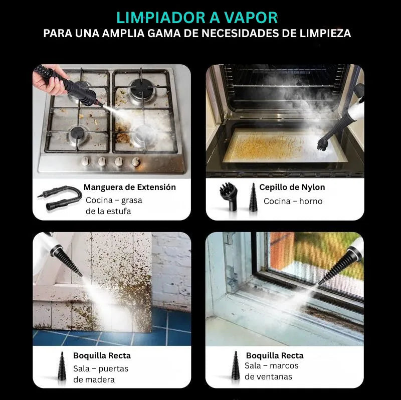 Máquina de Limpieza a Vapor Presurizada Todo en Uno