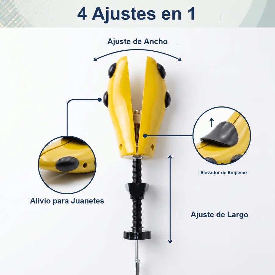 ZapaExpand - Estirador de Zapatos Ajuste de Ancho y Largo - g01_4vias